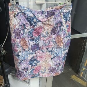 H&M Multicolor Floral Pencil Skirt